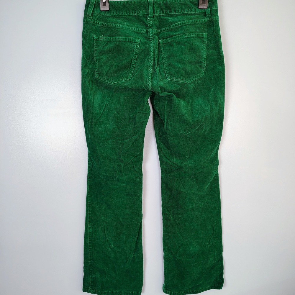 Talbots Petites Curvy Straight Leg Corduroy Pants Green 6P Stretch 05/12 fun - Picture 4 of 11